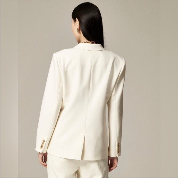 J. Crew Double Breasted Blazer in Italian Stretch Merino Wool Blend - Picture 3 of 13